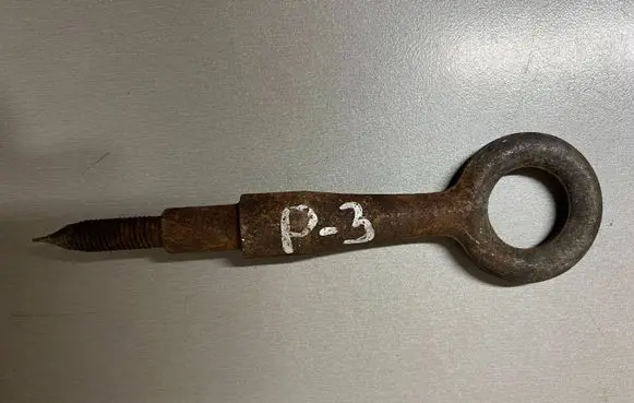 Towing hook eye
