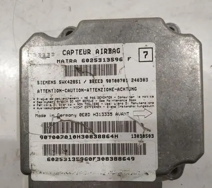Renault Espace III Airbag control unit/module 6025313596F 5WK42851