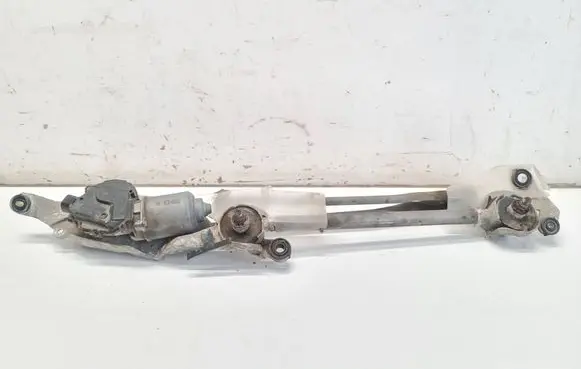 Front wiper linkage and motor