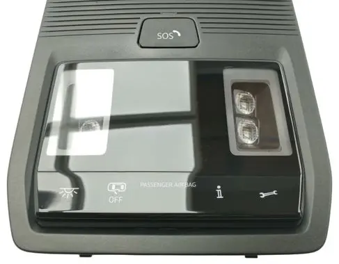 Volkswagen Caddy Headlining lighting console trim 7T0959561P