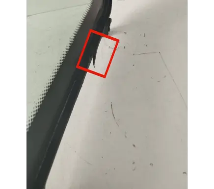 Rear vent window glass