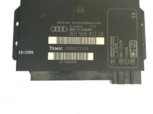 Audi A4 S4 B7 8E 8H Comfort/convenience module 8E0959433CA 00002731D3