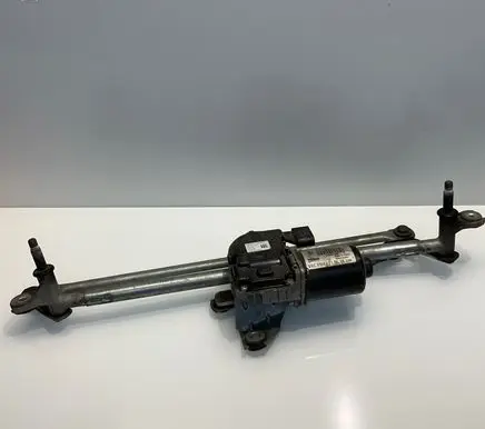 Front wiper linkage and motor