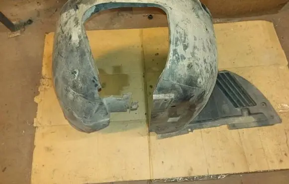 Peugeot 307 Front wheel arch liner splash guards 9681368380 9681368180