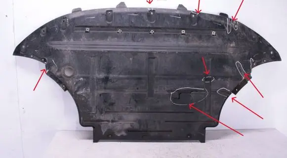 Engine splash shield/under tray