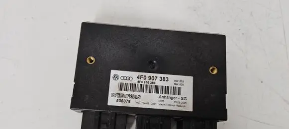 Audi A6 S6 C6 4F Tow bar trailer control unit/module 4F0910383 506078
