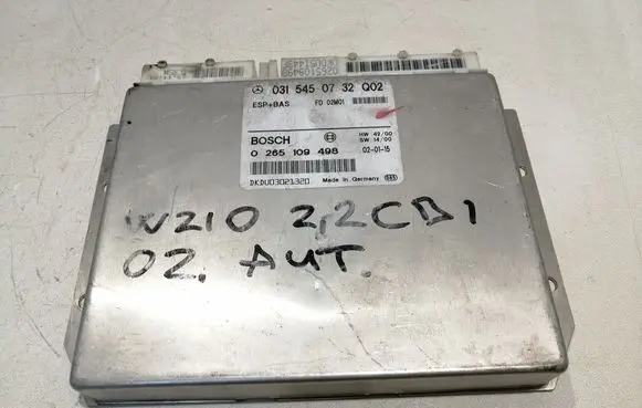 Mercedes-Benz E W210 ESP (stability system) control unit 0265109498 0315450732Q02