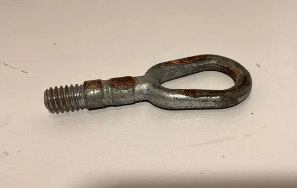 Towing hook eye