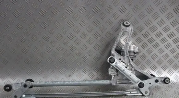 Front wiper linkage and motor