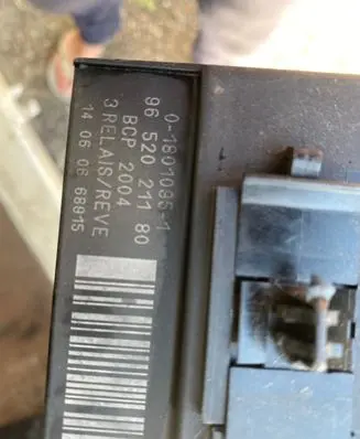 Citroen C5 Glow plug pre-heat relay 9652021180 BCP2004 018010951
