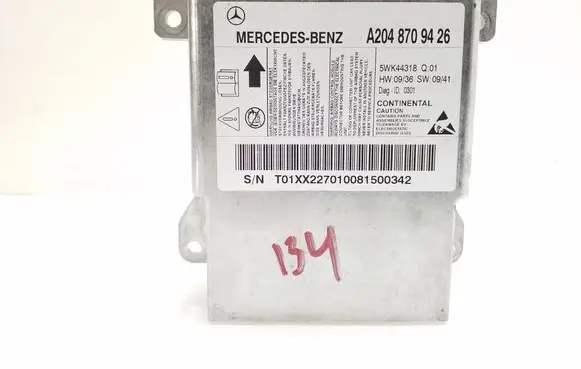 Mercedes-Benz C W204 Airbag control unit/module A2048709426 5WK44318