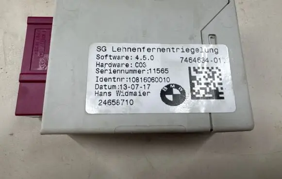 BMW X1 F48 F49 Seat control module 7464634 24658710 10816060010