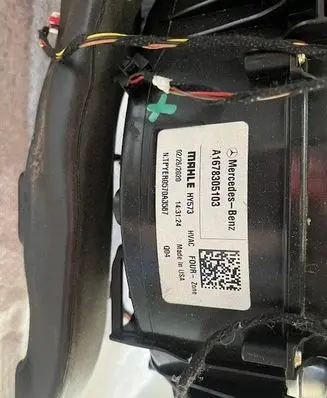 Mercedes-Benz GLS X167 Interior heater climate box assembly A1678305103