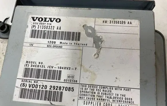 Volvo V60 Sound amplifier 31350322AA 29287085 31350325AA