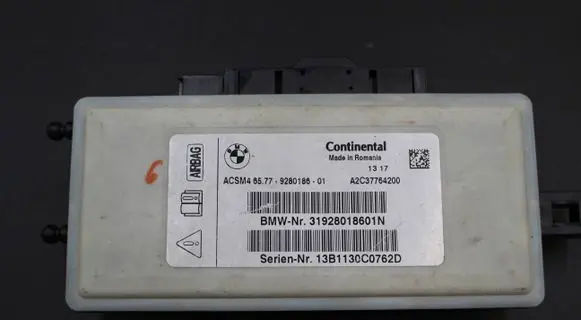 BMW 7 F01 F02 F03 F04 Airbag control unit/module 9280186 A2C37764200