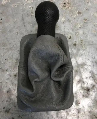 Gear lever shifter trim leather/knob
