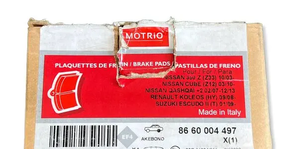 Nissan Qashqai Brake pads (rear) 8660004497