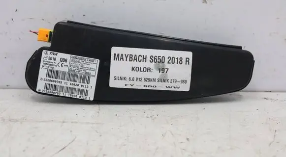 Mercedes-Benz S X222 Maybach Seat airbag 2228600702MWGK 2228600702