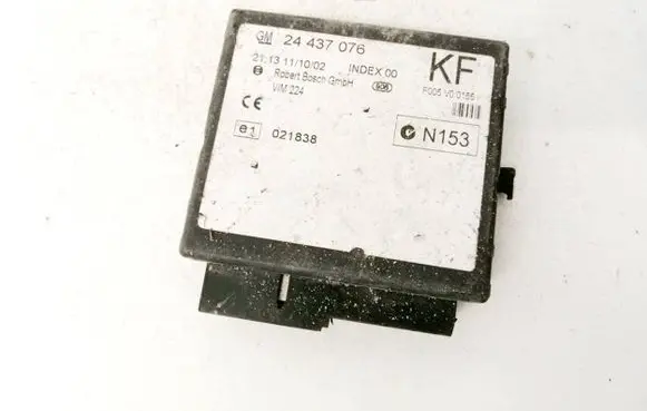Opel Zafira A Comfort/convenience module 24437076 021838