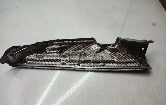 Heat shield in engine bay