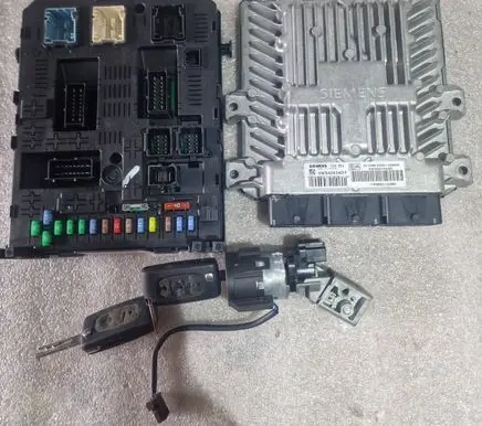 Citroen C5 Engine ECU kit and lock set 5WS40534DT 9663122980 9665164380