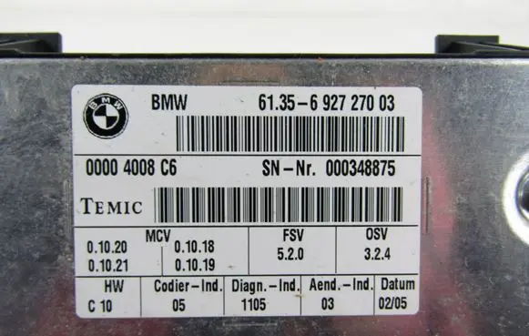 BMW 5 E60 E61 Other control units/modules 692727003