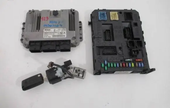 Citroen C4 I Picasso Engine ECU kit and lock set 0281012981 9664617680 9653958980