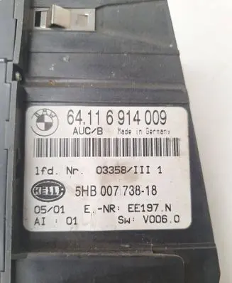 BMW 3 E46 Climate control unit 6914009
