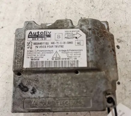 Peugeot 307 Airbag control unit/module 606877300 9654491180