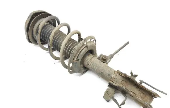 Front shock absorber with coil spring