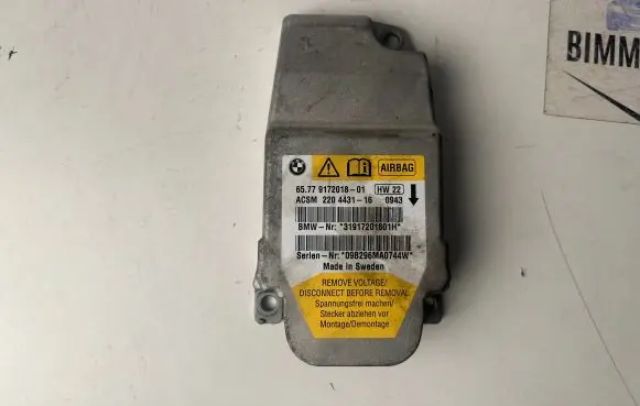 BMW 5 E60 E61 Airbag control unit/module 31917201801H