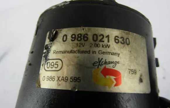 Volkswagen Crafter Starter motor 0986021630