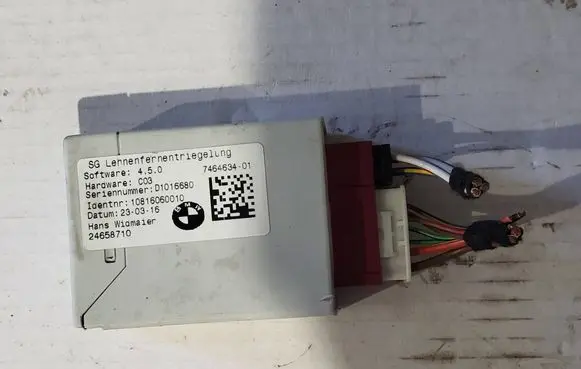 BMW 2 F46 Seat control module 7464634 24658710 D1016680