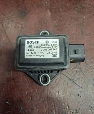 Audi A8 S8 D3 4E ESP acceleration yaw rate sensor 8E0907637A 5014236 0265005245
