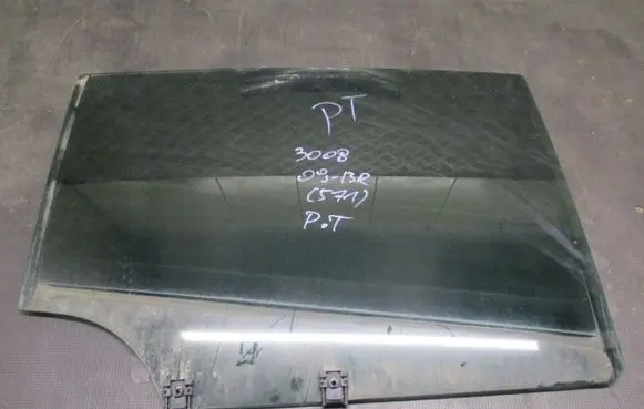 Peugeot 3008 I Rear door window glass DOT39AS3M445