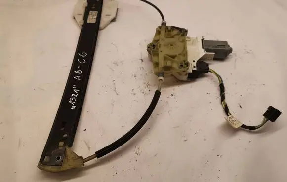 Audi A6 S6 C6 4F Rear door window regulator with motor 4F0959801C 1101997001201