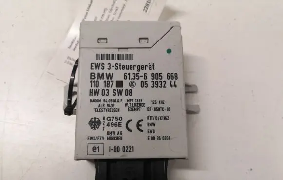 BMW 3 E46 Immobilizer control unit/module 61356905668 110187