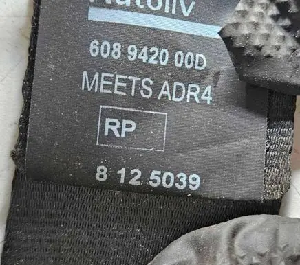 Nissan Qashqai Front seatbelt 608942000D 8125039