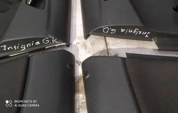 Front door card panel trim