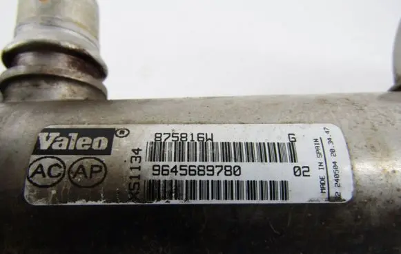 Peugeot 307 EGR valve cooler 9645689780