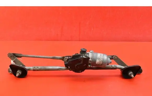Front wiper linkage and motor