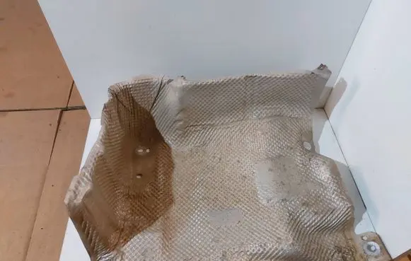 Heat shield in engine bay