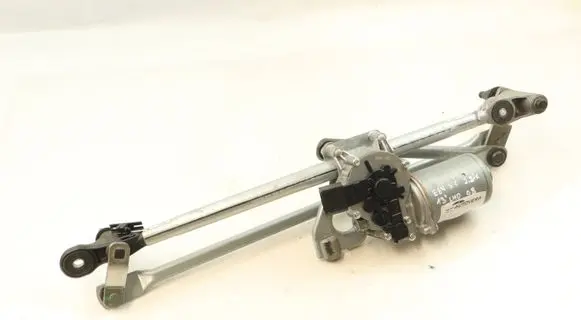 Front wiper linkage and motor