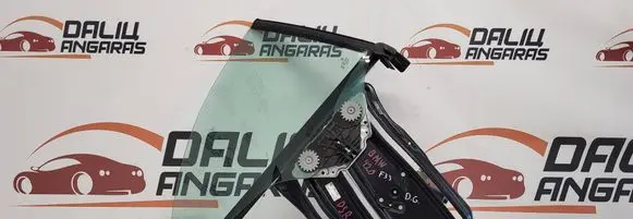 Rear door window regulator with motor