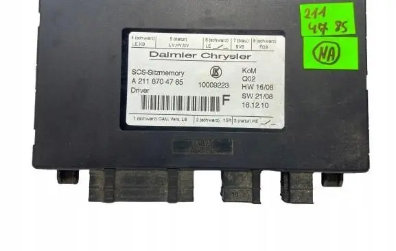 Mercedes-Benz E W211 Seat control module 