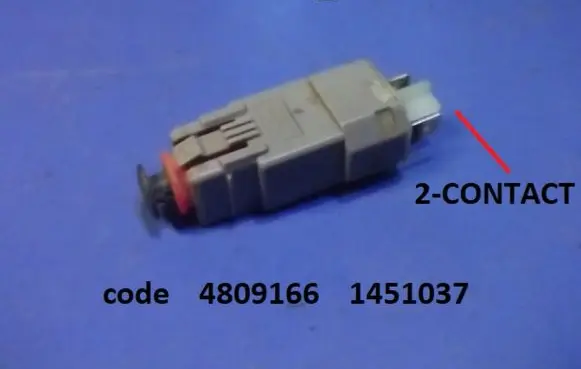 Saab 9-5 Clutch pedal sensor 4809166 1451037