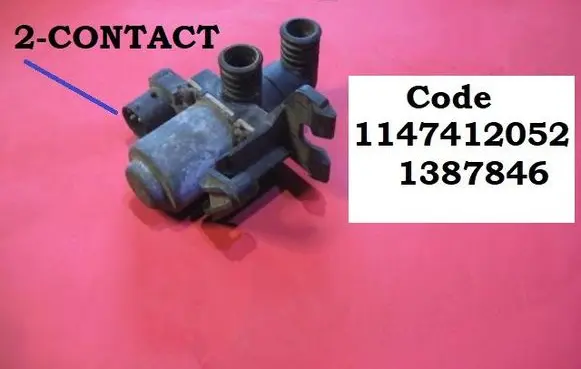 BMW 3 E36 Coolant heater control valve 1147412052 1387846