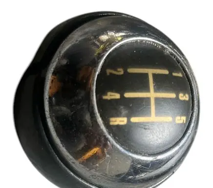 Gear lever shifter trim leather/knob