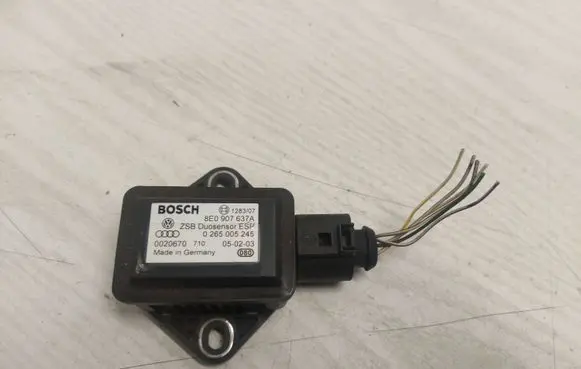 Audi A4 S4 B6 8E 8H ESP acceleration yaw rate sensor 8E0907637A 0020670 0265005245