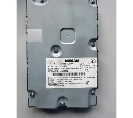 Infiniti Q50 GPS navigation control unit/module 259154GN0A QY7382 0003012